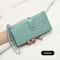 Ultra-Thin Mini PU Leather Women's Long Card Bag, Simple Solid Color Handbag, Credit Card Holder Wallet for Women