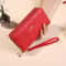 Double Layer Wallet For Women Fashion Long Handbag Zipper Purse With Phone Bag Large Capacity 4