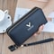 Large Capacity Women Double Zipper Long Wallet PU Leather Money Clutch Cell Phone Bag Credit Cards 5