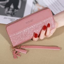 pu leather wallet, fashion zipper wallet, ladies long wallet, coin card holder