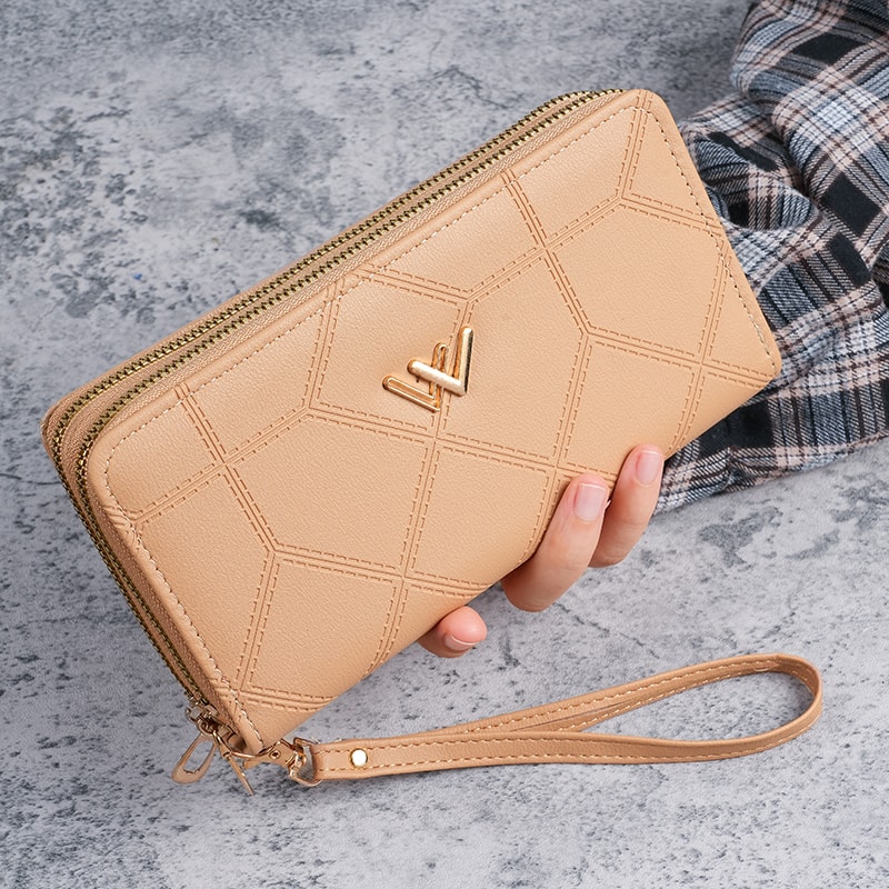 Large Capacity Clutch Bag For Ladies Highend Double Wallet Mobile Phone Bag 5