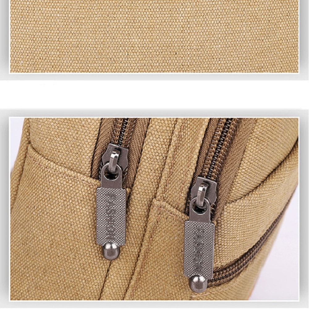 Canvas Crossbody Bag For Men Outdoor Fashion Sports Bag Casual Black Male Travel Satchel 5