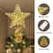 Star Tree Topper For Christmas With 20 LED Lights BatteryPowered Glitter Metal Decoration For Holid 4