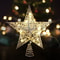 Star Tree Topper For Christmas With 20 LED Lights BatteryPowered Glitter Metal Decoration For Holid 3
