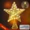 Star Tree Topper For Christmas With 20 LED Lights BatteryPowered Glitter Metal Decoration For Holid 1