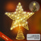 Star Tree Topper For Christmas With 20 LED Lights BatteryPowered Glitter Metal Decoration For Holid 1