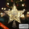 Star Tree Topper For Christmas With 20 LED Lights BatteryPowered Glitter Metal Decoration For Holid 7
