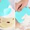 Cake Icing Smoother Tool Set 3pcs Scrapers For Cake Decorating Plastic Multifunctional Dough Scrape 7