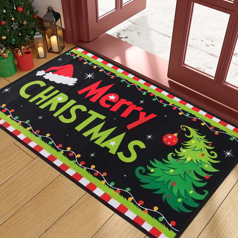 Outdoor Christmas Welcome Doormat Merry Christmas Decoration For Home Navidad Xmas Ornament New Yea 0