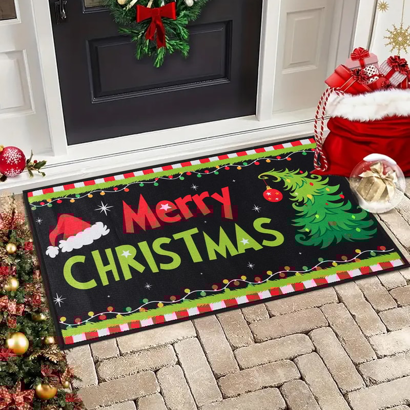 Outdoor Christmas Welcome Doormat Merry Christmas Decoration For Home Navidad Xmas Ornament New Yea 1