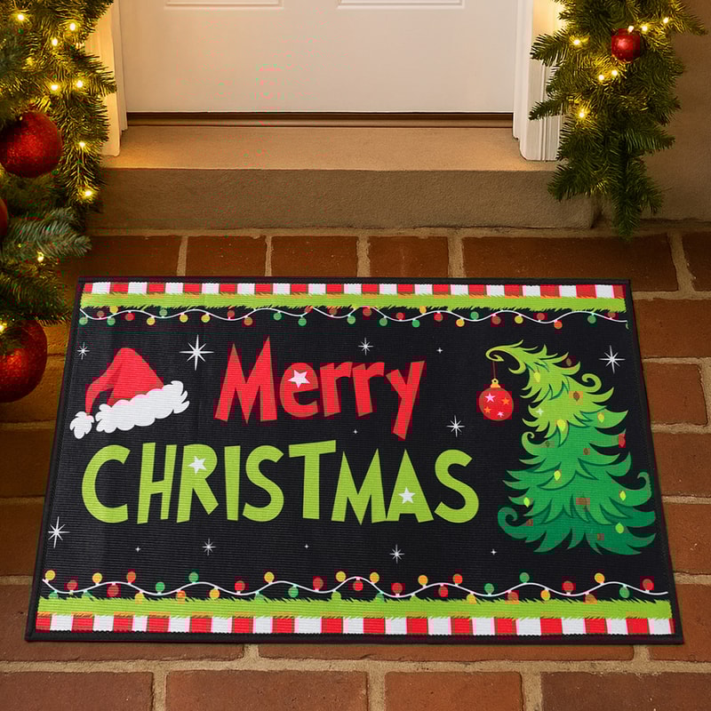 Outdoor Christmas Welcome Doormat Merry Christmas Decoration For Home Navidad Xmas Ornament New Yea 2