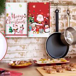 merry christmas party decoration, xmas santa claus dish towel, navidad natal new year gift, christmas kitchen towels