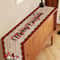 Christmas Table Runner Wood Grain Decorations Gnome Christmas Table Cover 4
