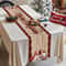 Christmas Table Runner Wood Grain Decorations Gnome Christmas Table Cover 6