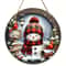 Christmas Wooden Snowman Door Sign Snowman Front Door Welcome Sign Christmas Winter Sign For Garden 6