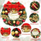 Exquisite Handmade Christmas Wreath HighQuality Door Hanging Simulation Home Decor For Window 1
