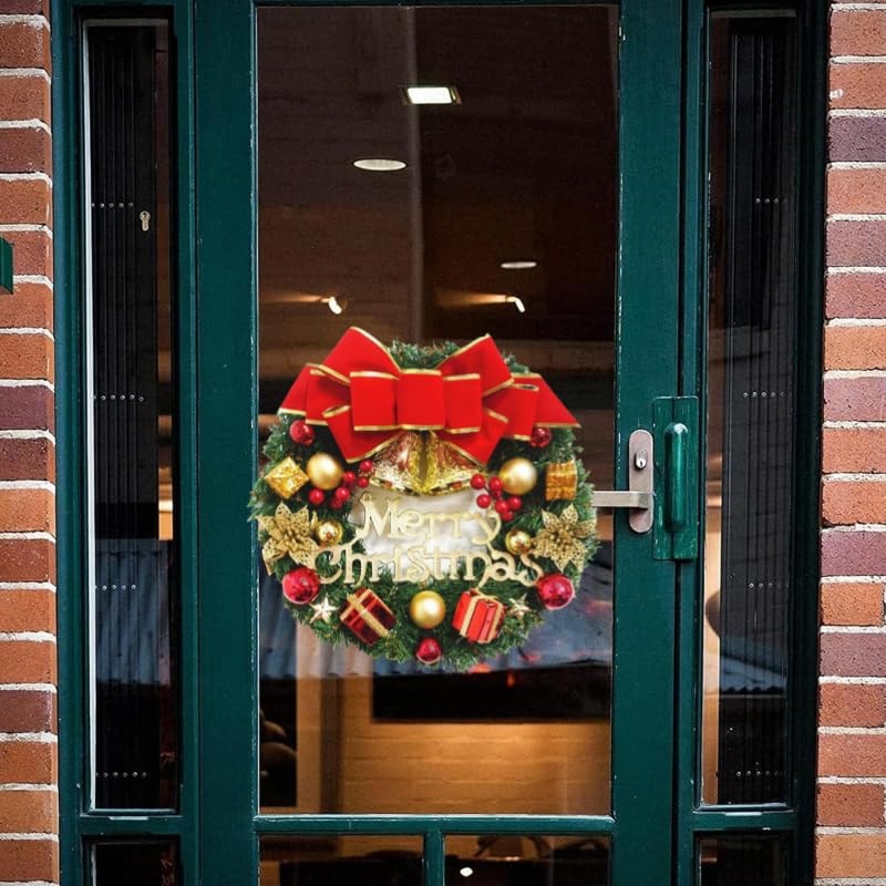 Exquisite Handmade Christmas Wreath HighQuality Door Hanging Simulation Home Decor For Window 5