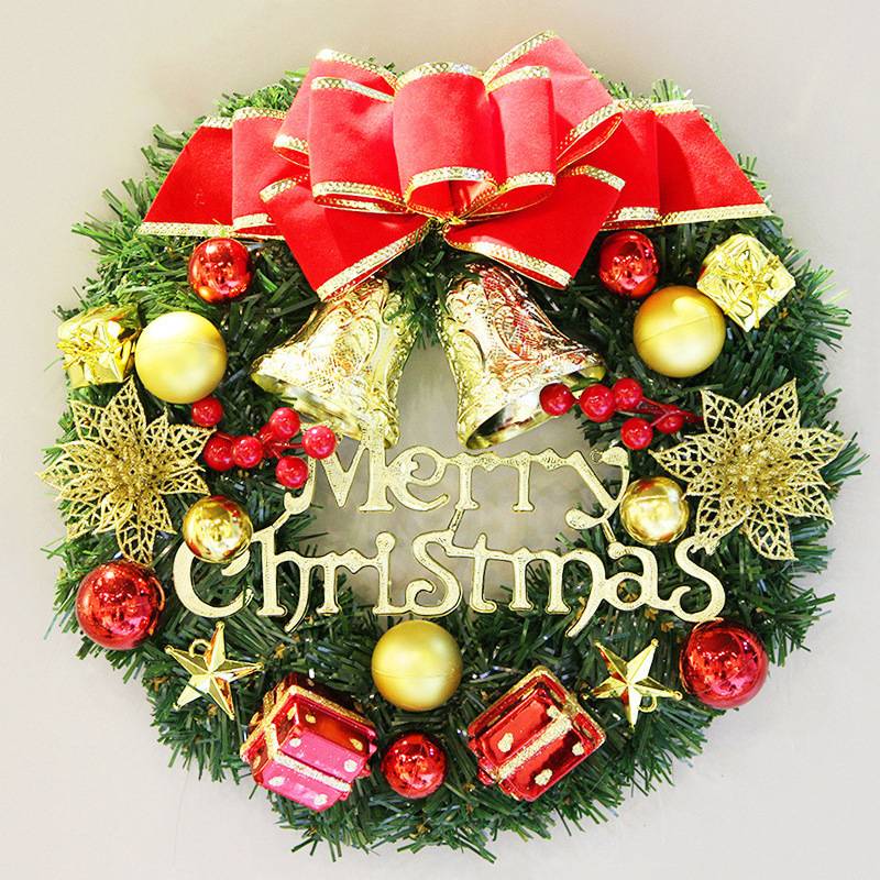 Exquisite Handmade Christmas Wreath HighQuality Door Hanging Simulation Home Decor For Window 6
