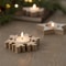 Christmas Tree Shape Candle Holder Wooden Snowflake Xmas Decor For Home Decoration 0
