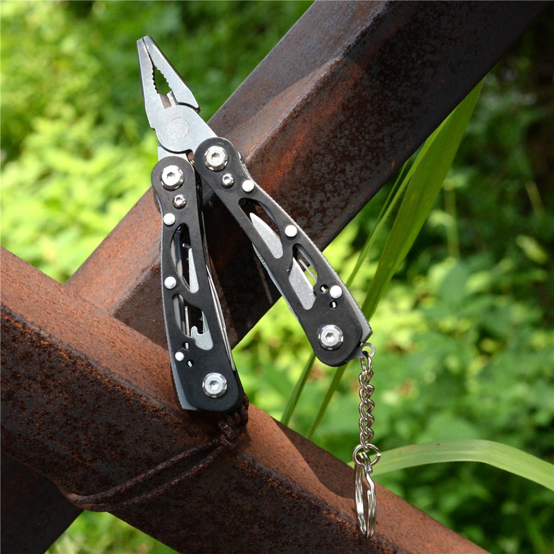 Outdoor Camping Knife Multifunction Pocket Pliers Tool Set Survival Scissors Foldable Saw Screwdriv 5