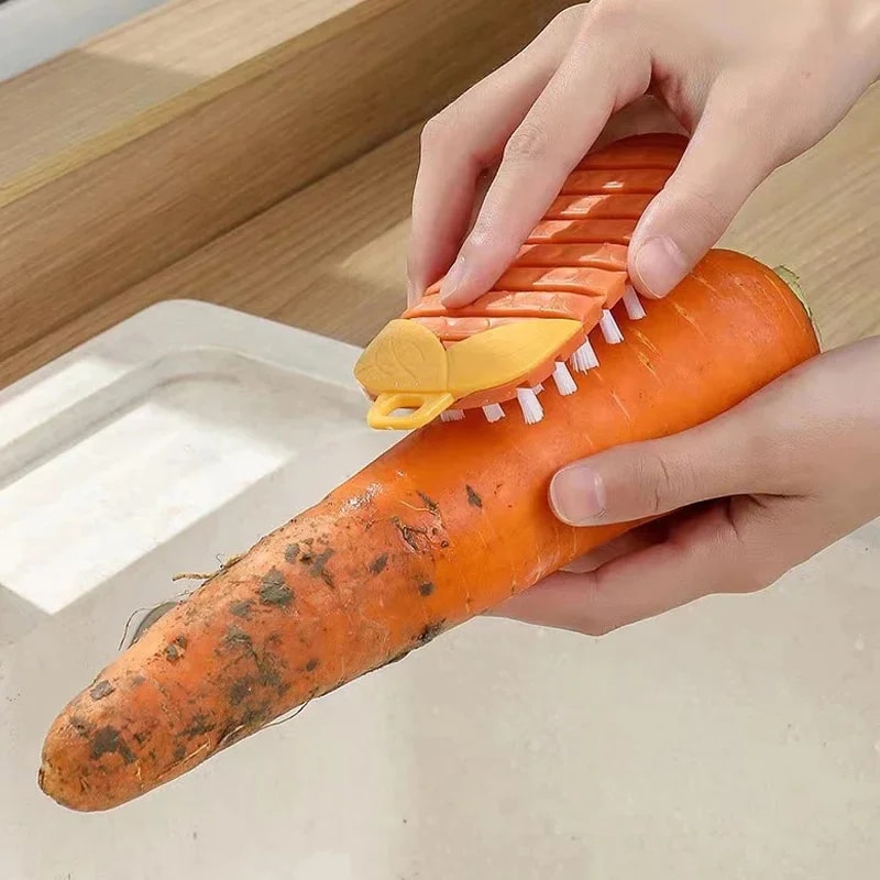 Flexible Multi Functional Cleaning Brush For Vegetables And Fruits Household Kitchen Brush Fruit Cl 0