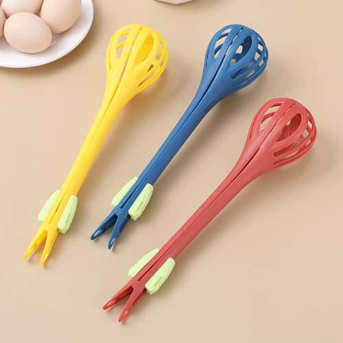 Manual Stirrer Kitchen Tool, Multifunctional Egg Beater Whisk, Milk Pasta Tongs, Food Clips, Bake Mixer, Kitchen Accesso