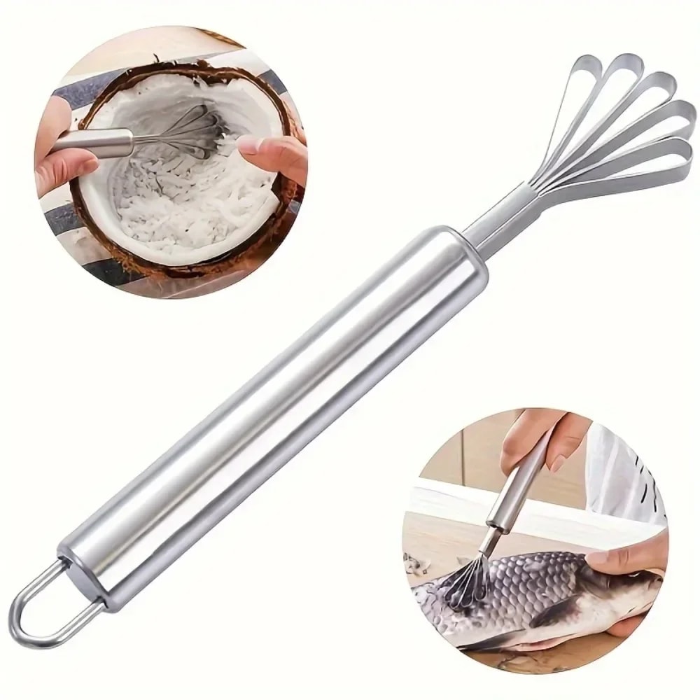 Fruit Spoon Planer, Melon and Coconut Seed Remover, Stainless Steel Scraper