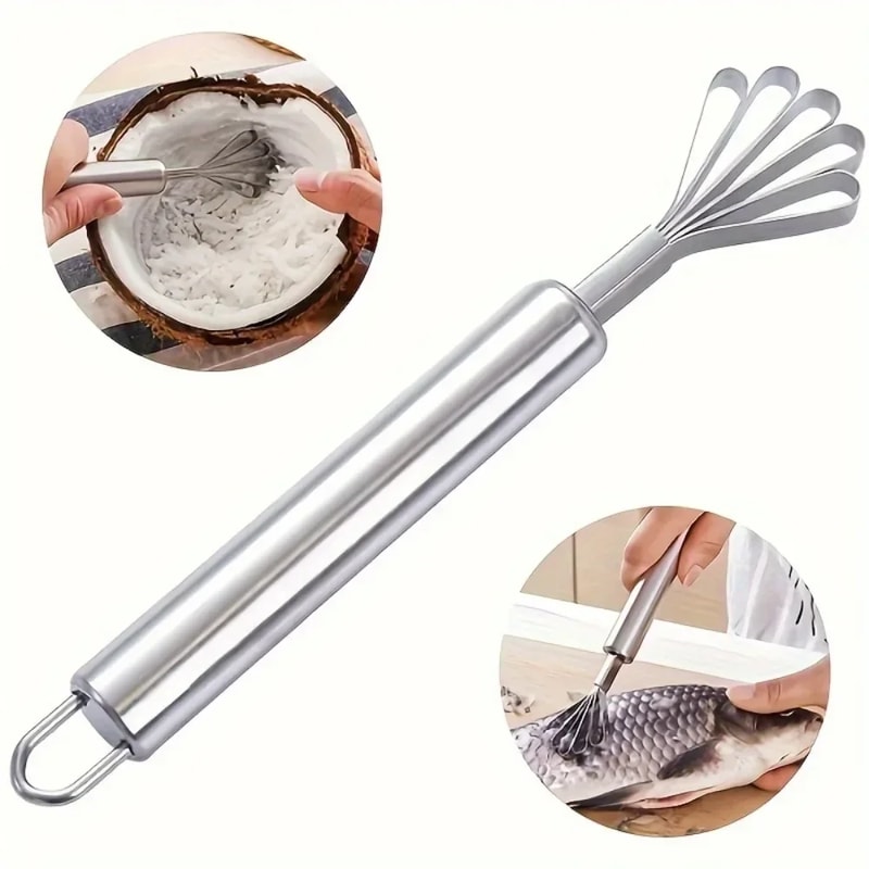 Fruit Spoon Planer, Melon and Coconut Seed Remover, Stainless Steel Scraper