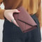Designer Leather Long Wallet For Women By Aliwood 3 Fold Envelope Clutch With Money Clip And Phone 3