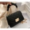 Womens Grid Pattern Tote Bag Fashion PU Leather Crossbody High Quality Bag Buckle Decoration Flap W 2