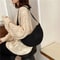 Large Capacity Travel Crossbody Female Half Moon Bag Cotton Filled Shoulder Bag Men And Women Solid 0