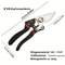 Ambidextrous Garden Clippers With Black Grip Heavy Duty Carbon Steel Shears Trimming Shears For Shr 1