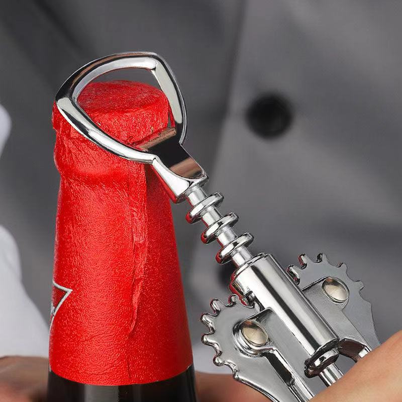 Red Wine Opener Wing Type Stainless Steel Wine Opener Metal Sommeliers Corkscrew Bottle Openers Cor 2