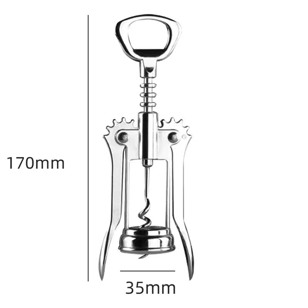 Red Wine Opener Wing Type Stainless Steel Wine Opener Metal Sommeliers Corkscrew Bottle Openers Cor 4