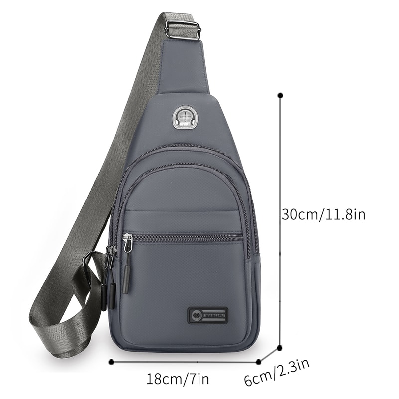 Lightweight Messenger Bag Adjustable Shoulder Strap Zipper Closure Daily Use Can Also Be Used As Ch 5