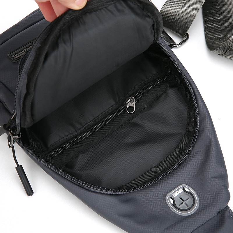Lightweight Messenger Bag Adjustable Shoulder Strap Zipper Closure Daily Use Can Also Be Used As Ch 9