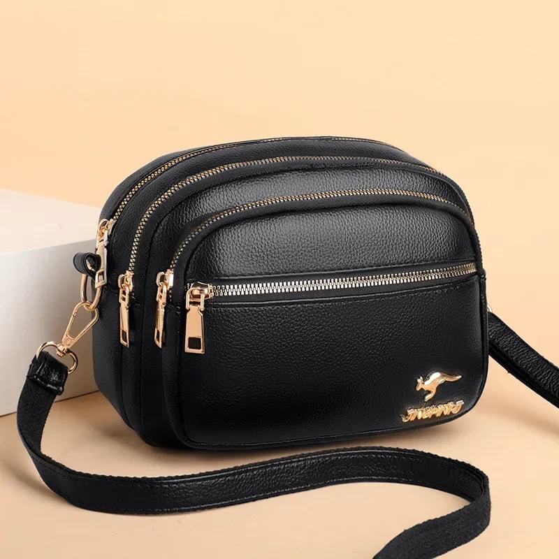 Luxury Ladies Handbag With Multipocket Design High Quality Soft Leather Shoulder Messenger Bag 6