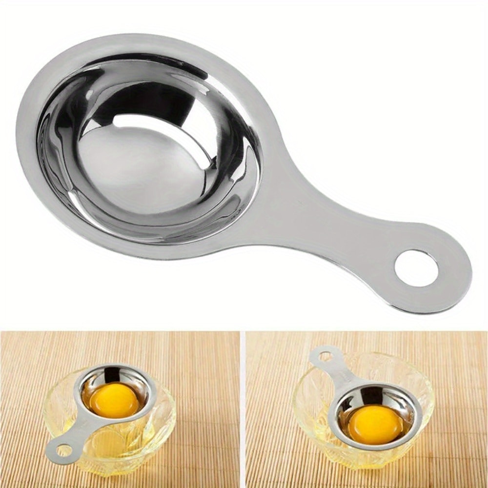 Stainless Steel Egg White Separator, Yolk Filter Tool, Kitchen Accessories, Spoon Divider Funnel