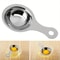 Stainless Steel Egg White Separator, Yolk Filter Tool, Kitchen Accessories, Spoon Divider Funnel