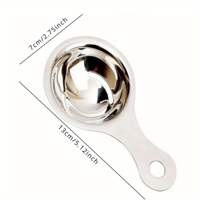 Stainless Steel Egg White Separator, Yolk Filter Tool, Kitchen Accessories, Spoon Divider Funnel