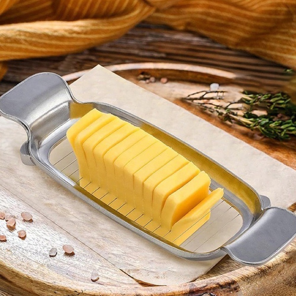 Wire Cheese Slicer Multifunctional Vegetable Divider Stainless Steel Butter Cutter 1