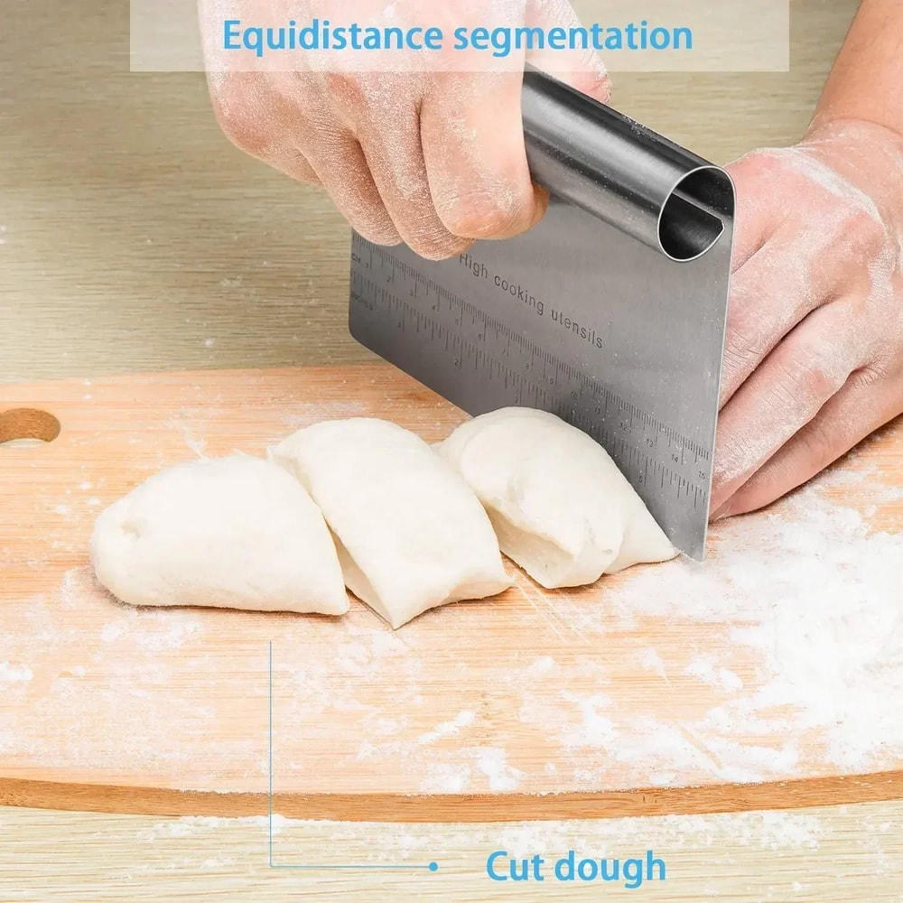 Stainless Steel Cake Scraper, Dough Fondant Spatulas for Baking