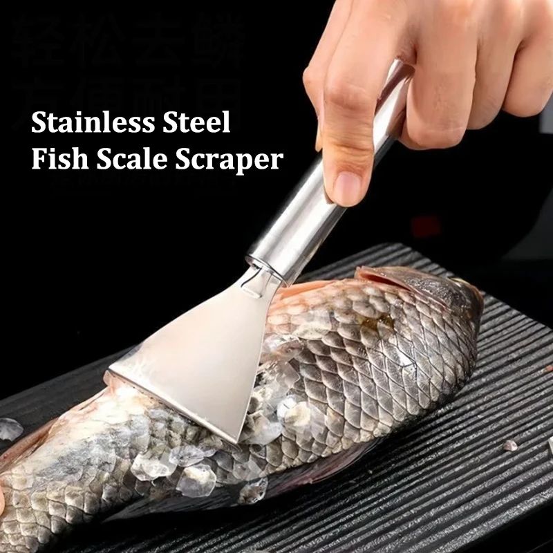 Stainless Steel Fish Scales Scraper Cleaning Tweezers Peeler Removal Gadget Tool For Kitchen 4