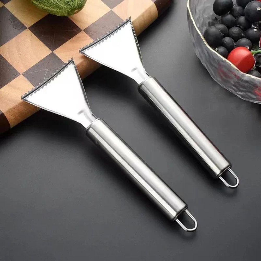 Stainless Steel Fish Scales Scraper Cleaning Tweezers Peeler Removal Gadget Tool For Kitchen 5