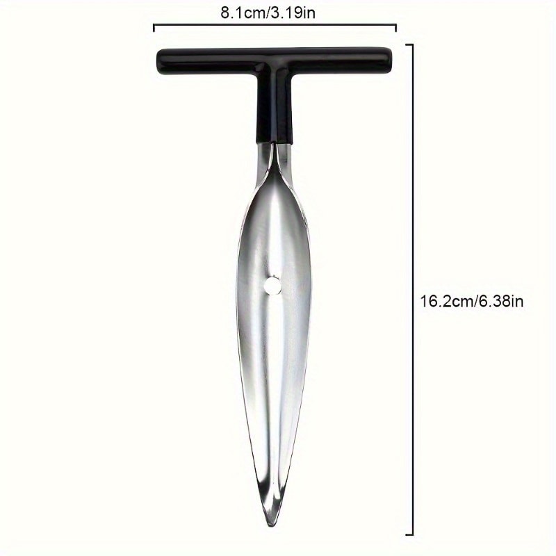 Portable Coconut Spatula Knife, Stainless Steel Coconut Opener with Ergonomic Handle