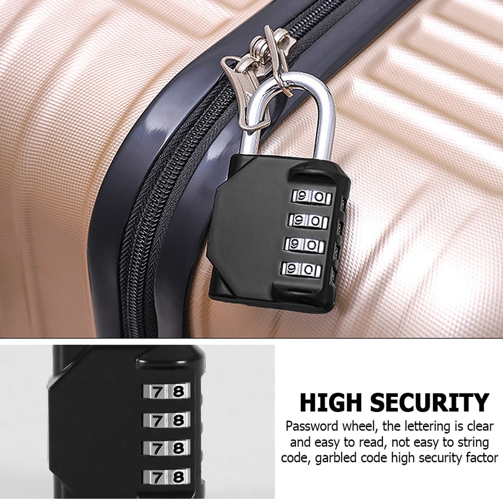 Waterproof Locker Lock, Digit Combination Padlock, Indoor Outdoor Use for Gym, School, Sports