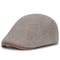 Solid Warm Newsboy Caps For Autumn And Winter Polyester Flat Peaked Cap Painter Beret Hats For Men 5