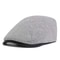 Solid Warm Newsboy Caps For Autumn And Winter Polyester Flat Peaked Cap Painter Beret Hats For Men 6