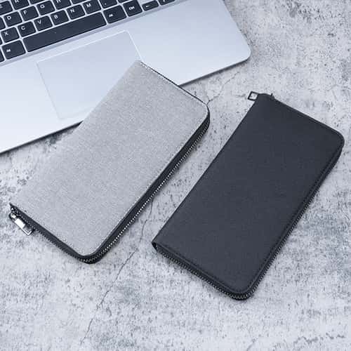 Multi-Card Business Wallet for Men, Large Capacity Zipper Clutch