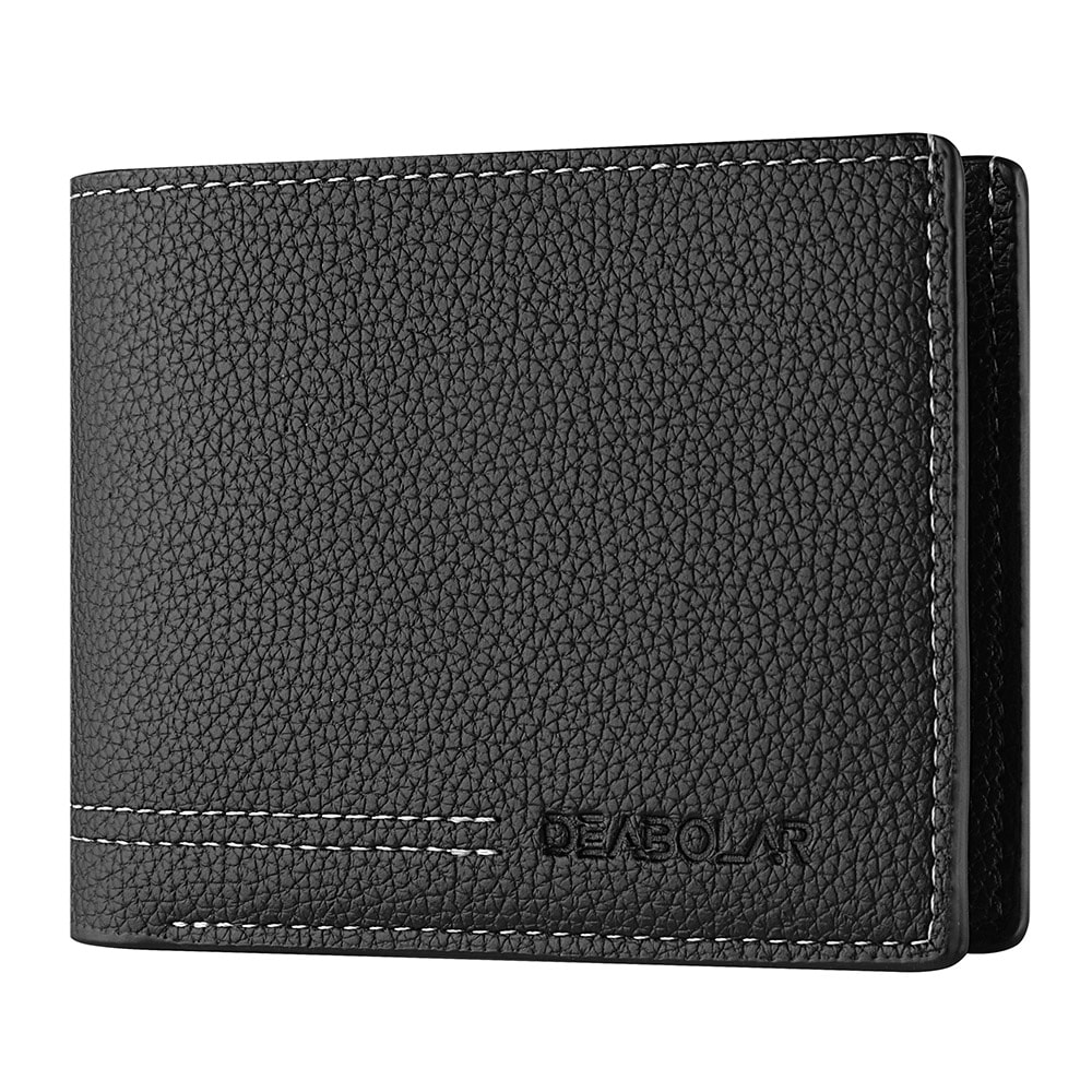 Mens Youth Wallet Luxury Short Leather Slim Minimalist Card Holder 2